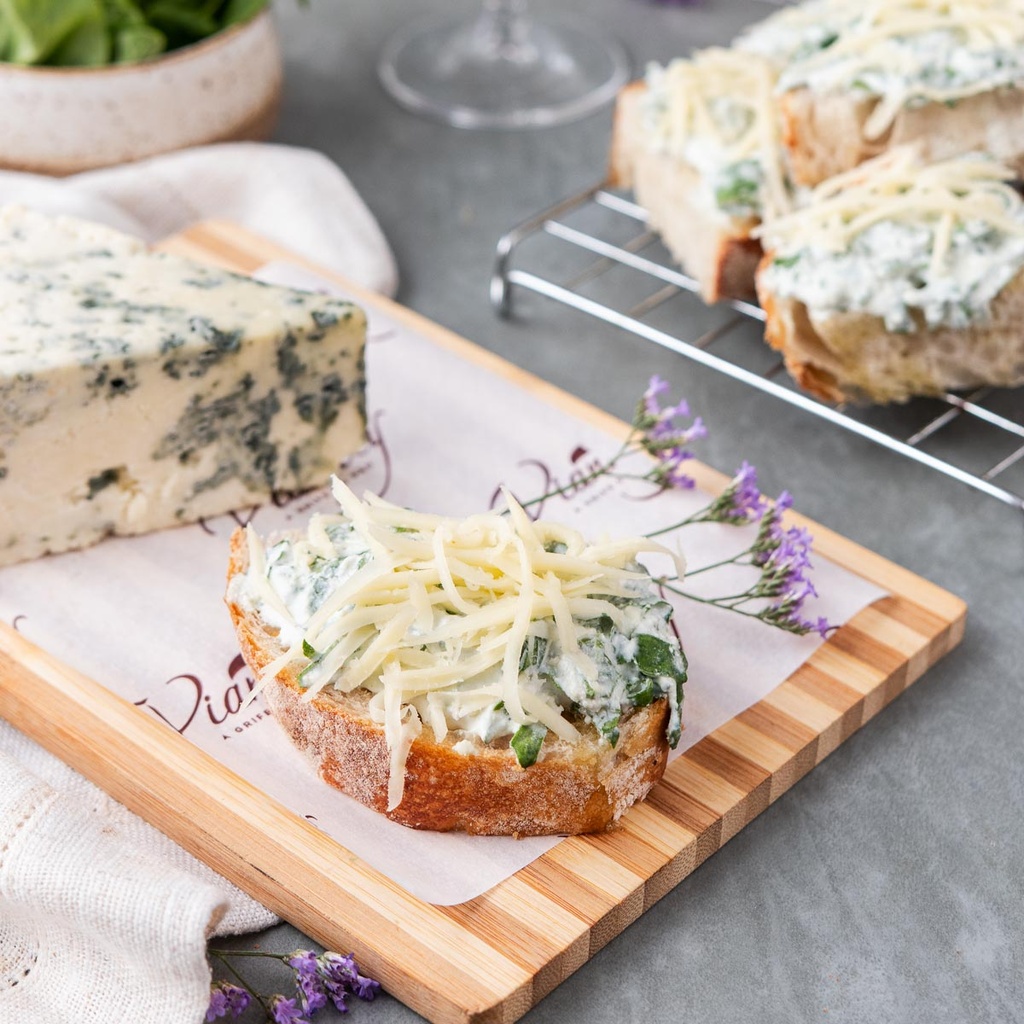 Bruschetta de Espinafre com Gorgonzola