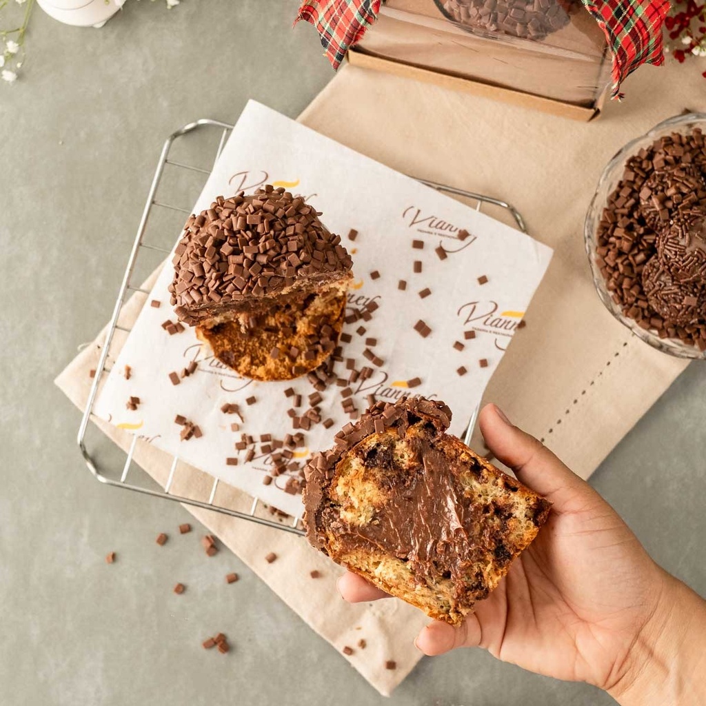 Chocottone brigadeiro trufado mini