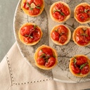 Mini quiche de tomate confit