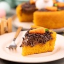 Bolo piscina de cenoura com brigadeiro