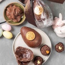 Ovo ao leite crocante com recheio de brigadeiro