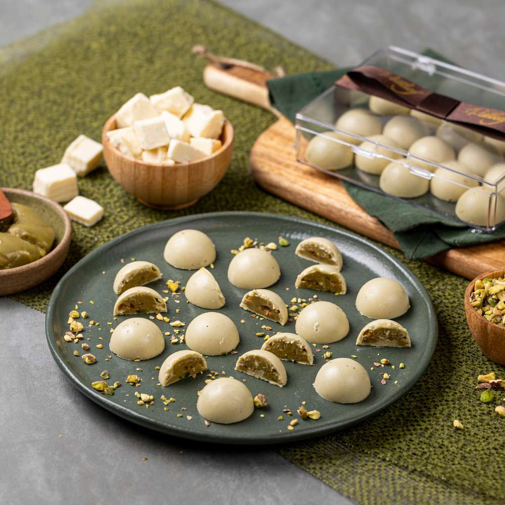 Trufa de Pistache com Praliné