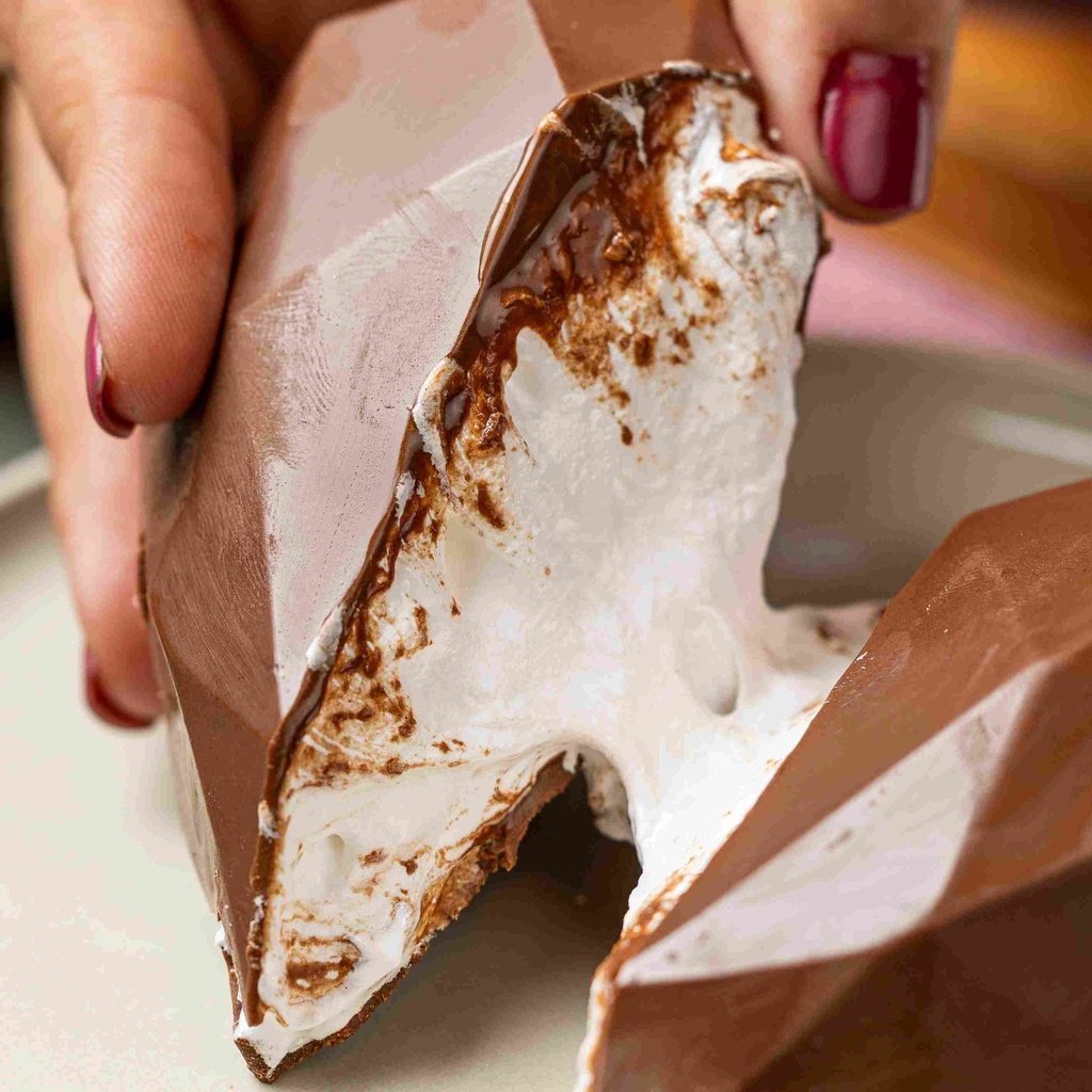 Coração Lapidado com Recheio de Marshmallow