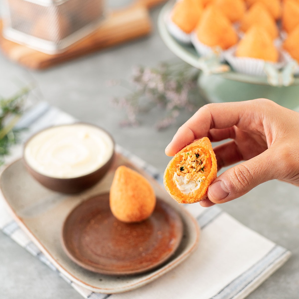 Coxinha de Frango com Catupiry 500g -  Congelada