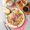 Filé mignon e mix de grãos