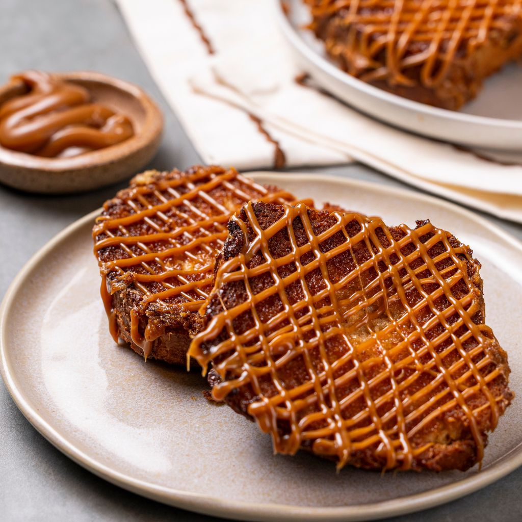 Rabanada de Brioche com Caramelo