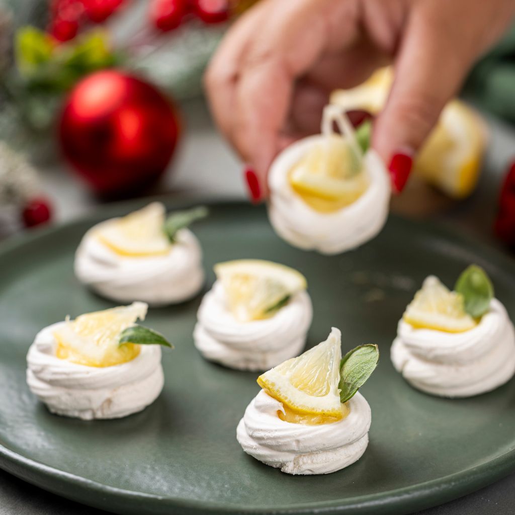 Mini Pavlova de Lemon Curd