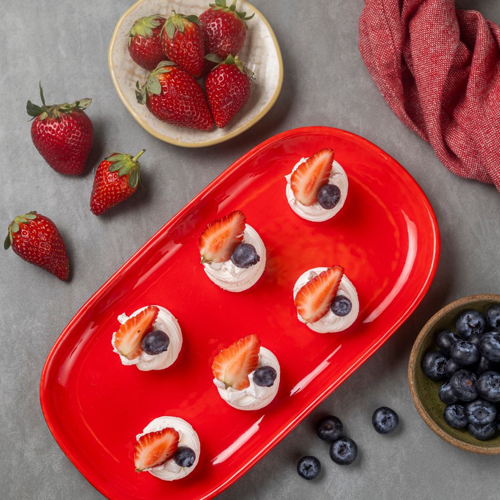 Mini Pavlova de Frutas Vermelhas