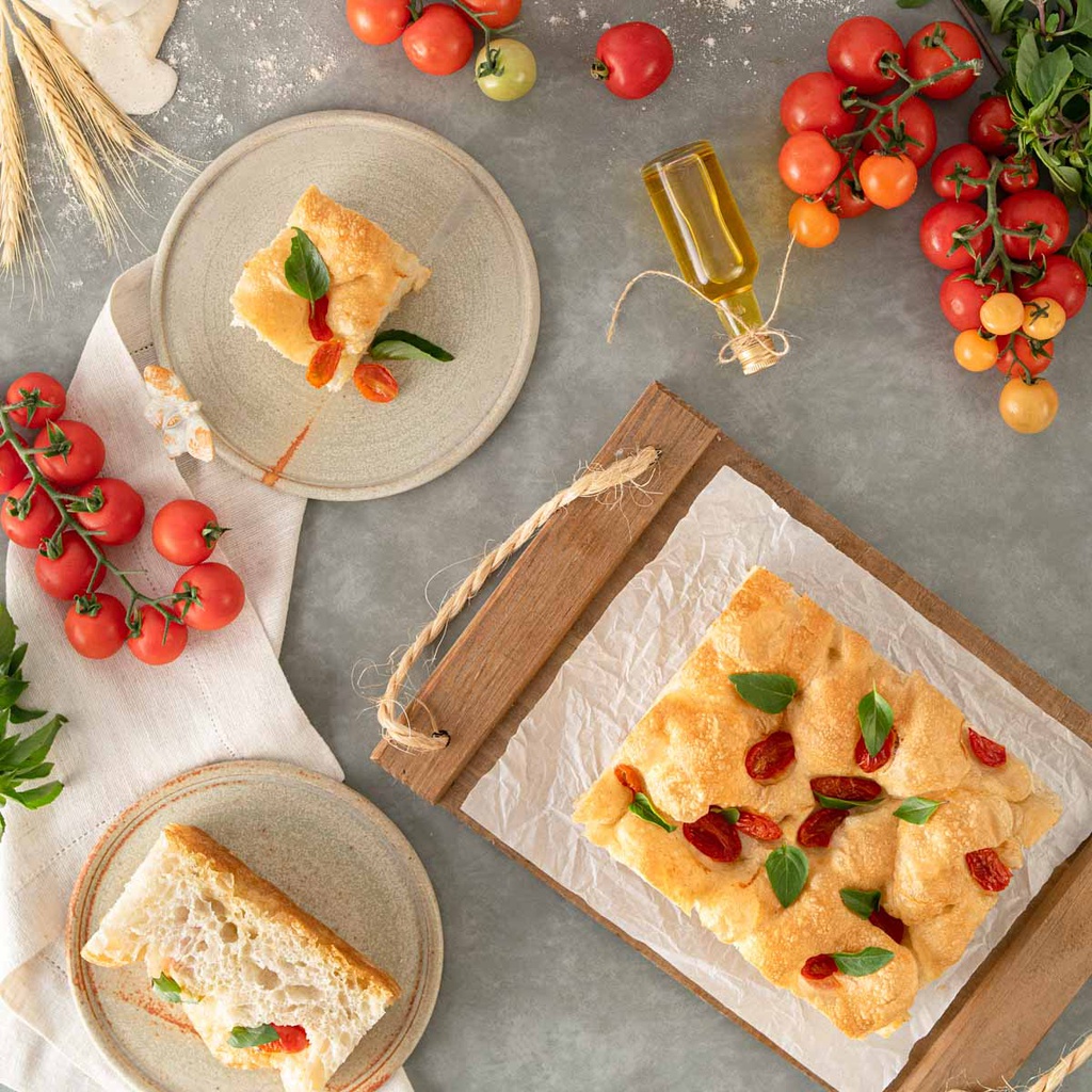 Focaccia de Tomatinhos Italianos