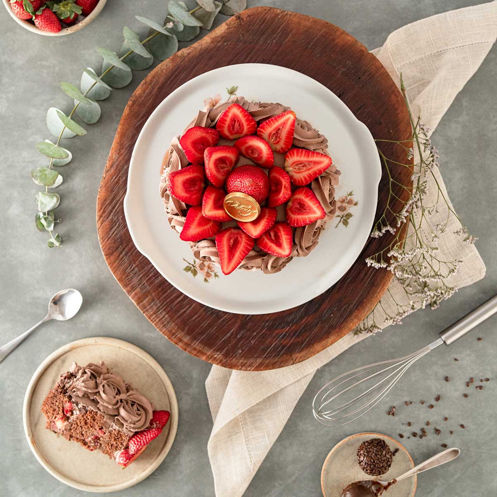 Torta de Brigadeiro com Morango