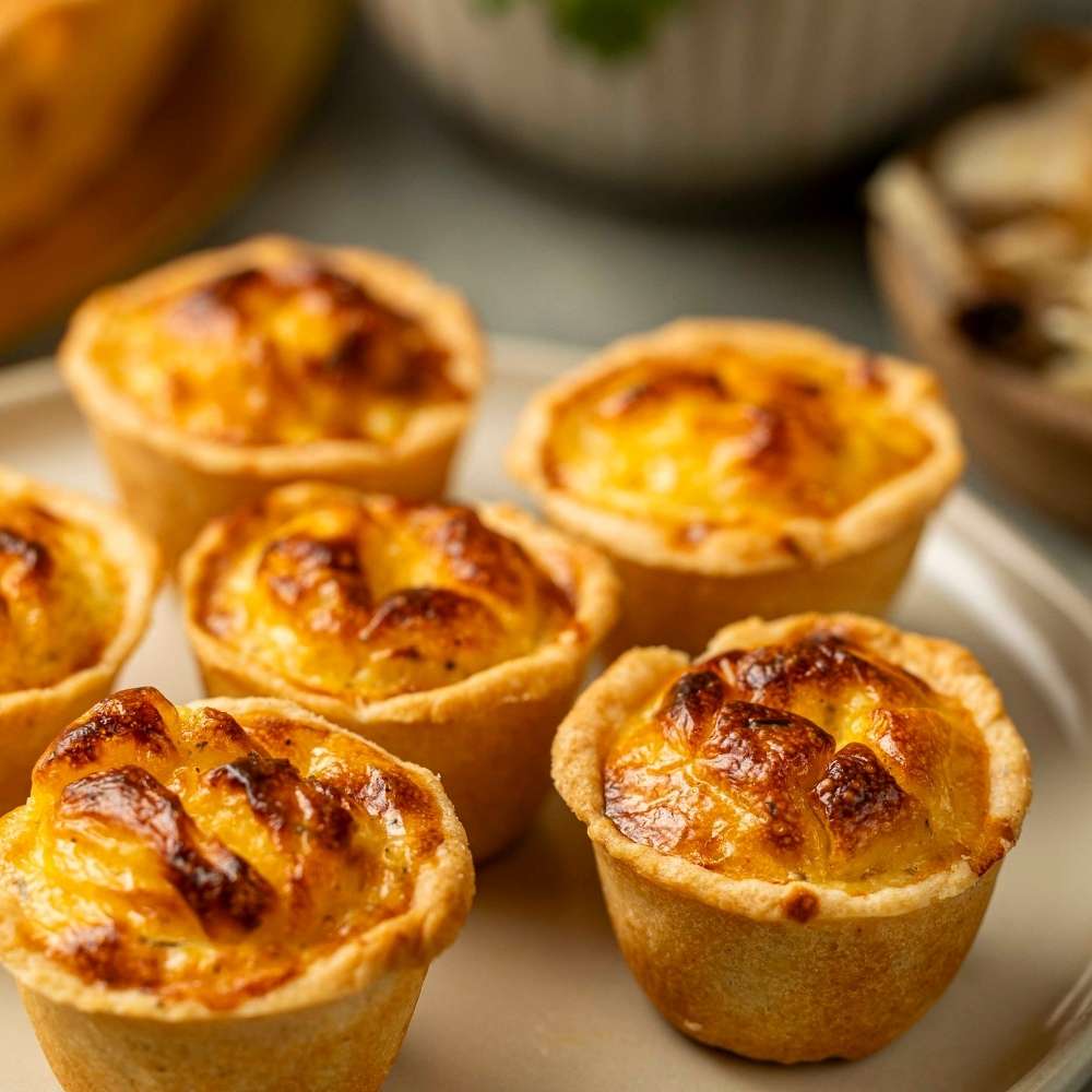 Mini Quiche de Bacalhau