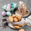 Caixa Biscoito Amanteigado de Cenourinha com Recheio de Brigadeiro