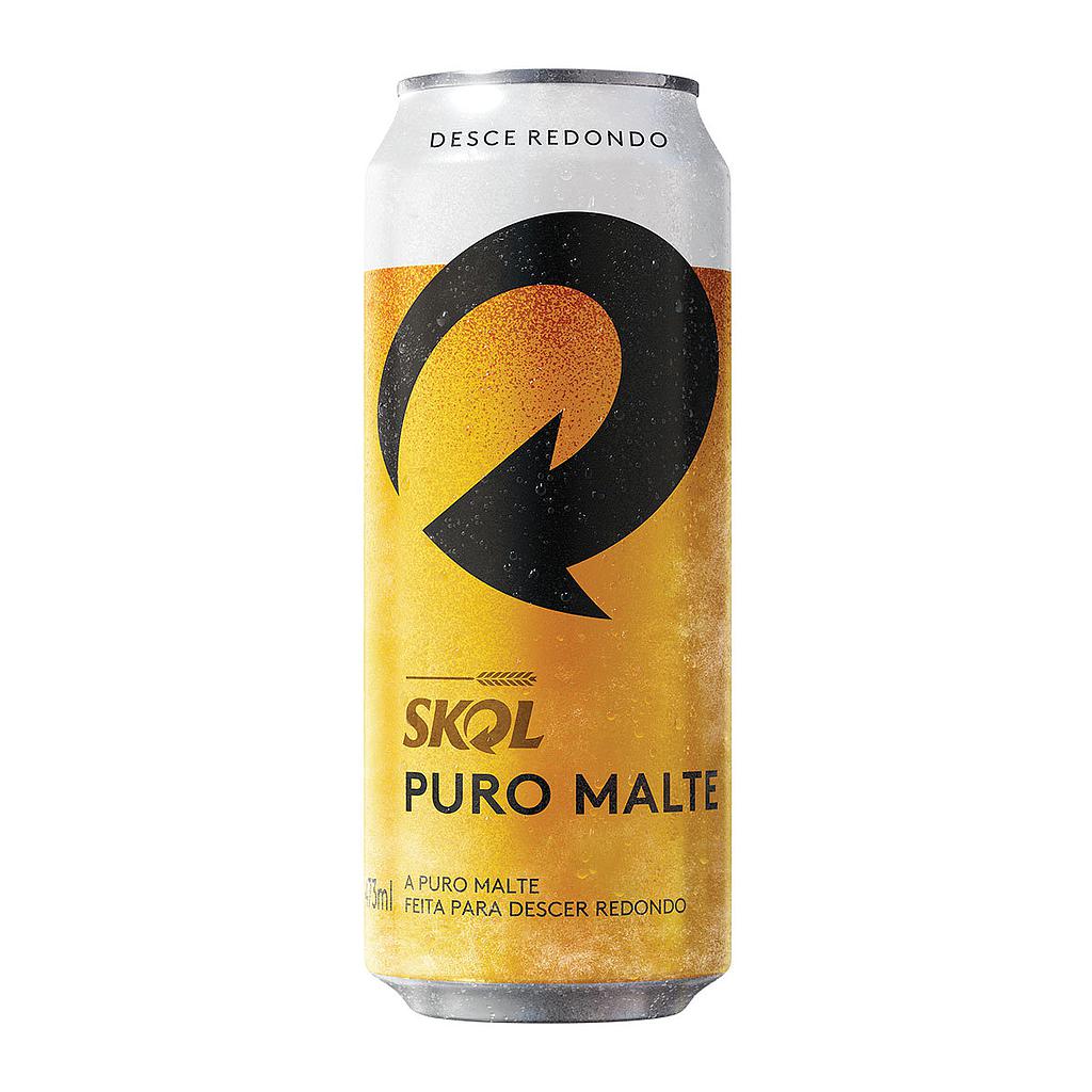 Cerveja Skol Puro Malte Latão 473 ml