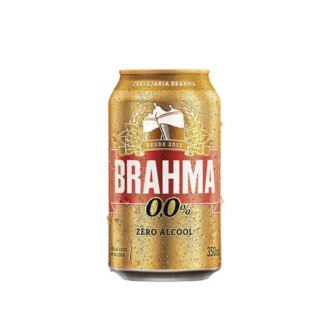 Cerveja Brahma Zero Álcool Lata 350 ml