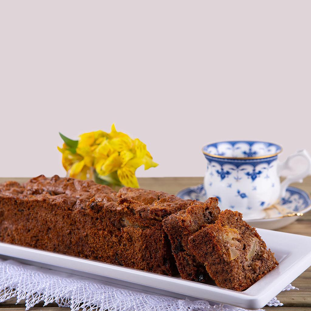 Bolo de Maça com Nozes e Passas Diet e Sem Lactose 