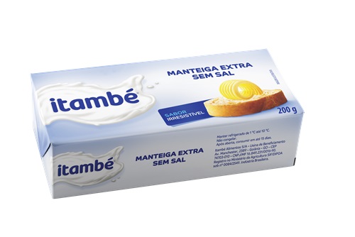Manteiga Extra Sem Sal Itambé 200g