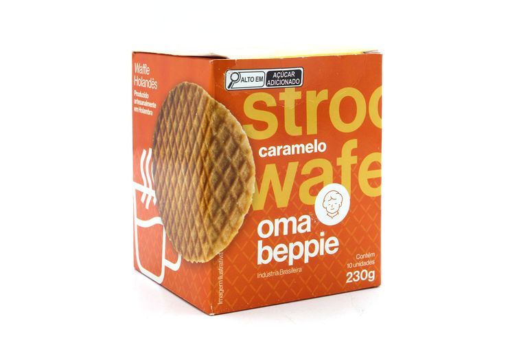 Stroopwafel Waffle Holandês Sabor Caramelo 230g