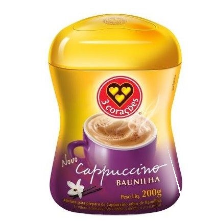 Cappuccino 3 corações Baunilha 200g