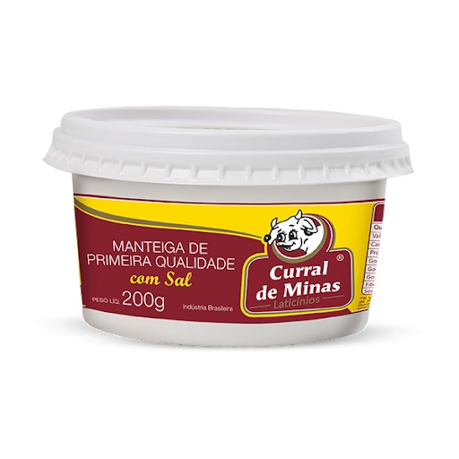 Manteiga Com Sal Curral de Minas 200g