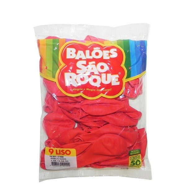 Balões São Roque Vermelho Quente 50 und