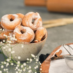 [1466] Biscoito Frito de Canela - 4 Unidades