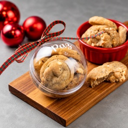 [120322] Bola Natalina Mini Cookies Pistache e Lotus